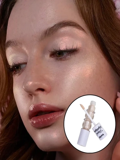 Tekutý rozjasňovač na obličej se štětcem Pearl Glow