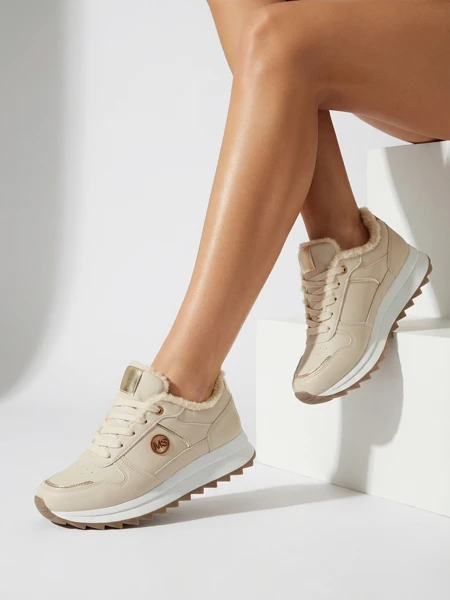 Royalfashion Zateplené dámské tenisky s kožíškem Boris