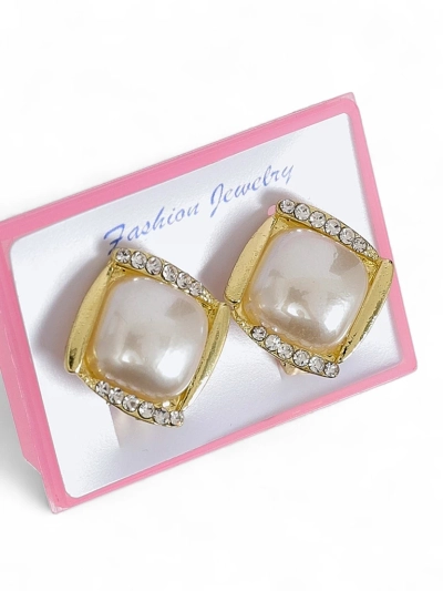 Dámské klipsové náušnice s perlou