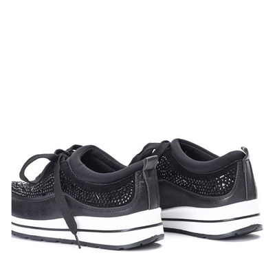 Czarne buty sportowe z cyrkoniami Austen - Obuwie