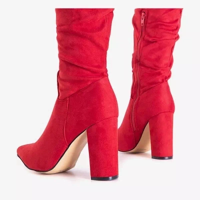 OUTLET Червоні жіночі черевики на пості Lunabell - Взуття