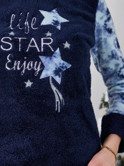 Royalfashion Dámské pyžamo a'la Fleece Life Star Enjoy