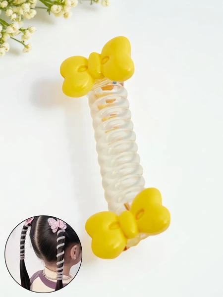 Royalfashion Gumička do vlasů ve tvaru spirály s mašlí Bow Twist