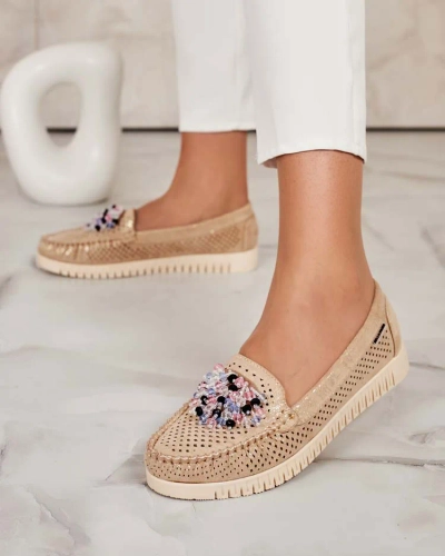 Royalfashion Жіночі ажурні мокасини з бісеру Namis