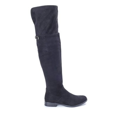 Czarne kozaki Tanija - Obuwie