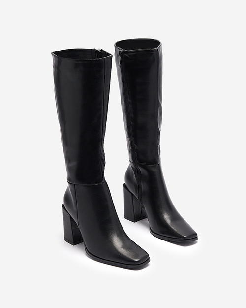 Чорні жіночі чоботи на шпильці Naffen- Footwear