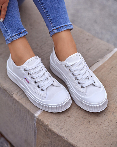 Жіночі білі кросівки Scola-Shoes