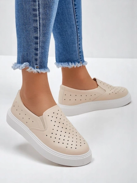 Royalfashion Dámské perforované sportovní šněrovací boty Vaned