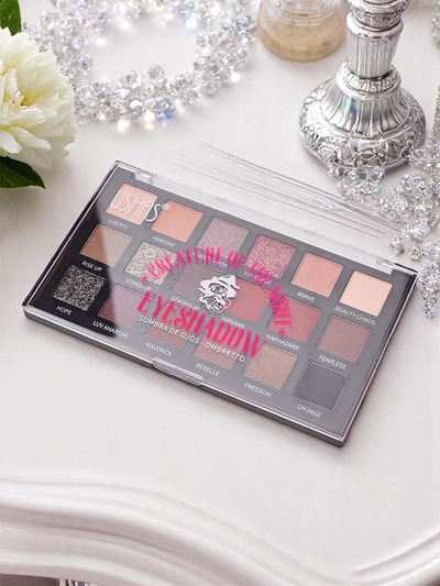 Paleta 18 matných a třpytivých očních stínů Midnight Style