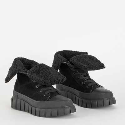 Dámské eko semišové vysoké kozačky Evoni- Shoes