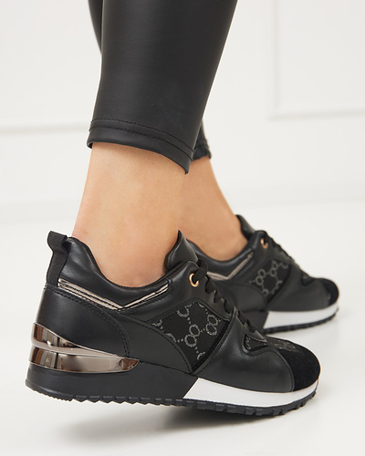 Černé dámské sportovní boty s potiskem Engla - Obuv