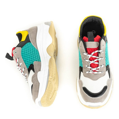 Wielokolorowe buty sportowe Yumeka - Obuwie