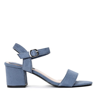 Сині босоніжки на стовпі Sula - Взуття 1