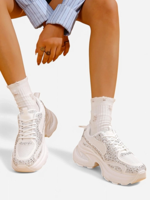 Royalfashion Жіночі спортивні кросівки з стразами Bloss