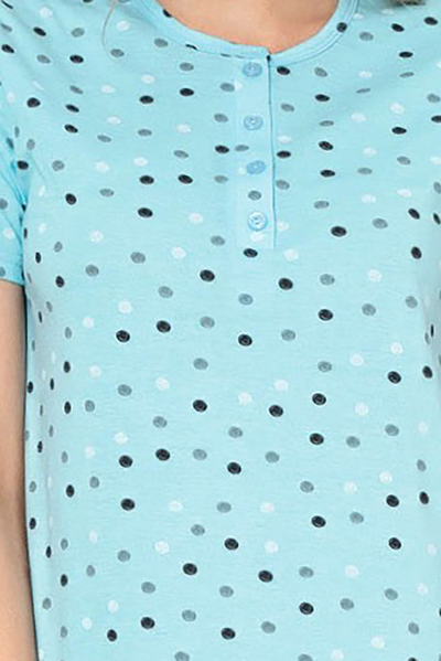 Royalfashion Жіноча нічна сорочка в горошок