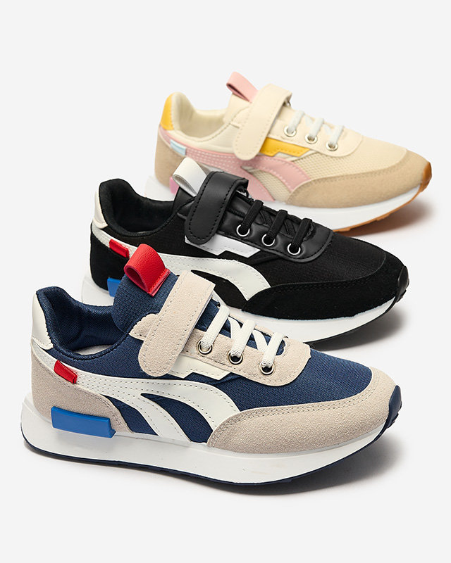 Dívčí sportovní obuv v béžovo-růžové barvě Kaxo- Footwear