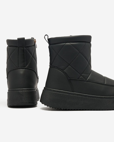 Royalfashion Černé dámské boty a'la snow boots Kacecica