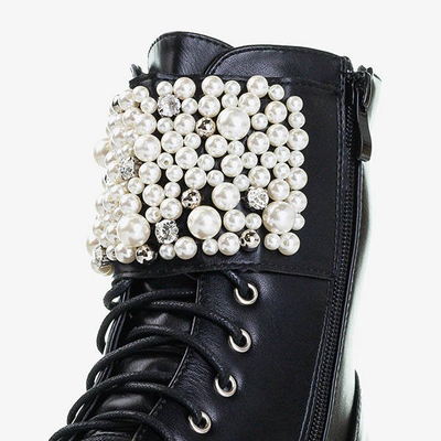 Černé tašky s ozdobami Foga - obuv