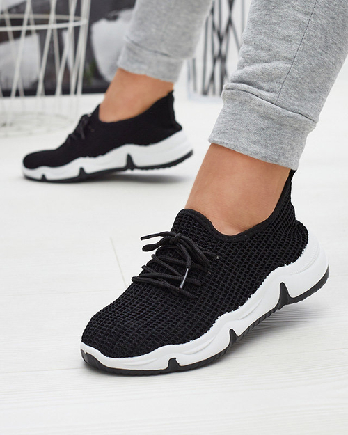 Чорні жіночі тканинні спортивні туфлі Vefima - Взуття