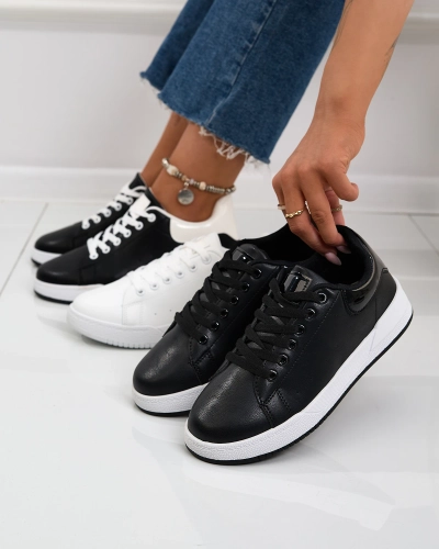 Royalfashion Чорні класичні спортивні кросівки Active Icons