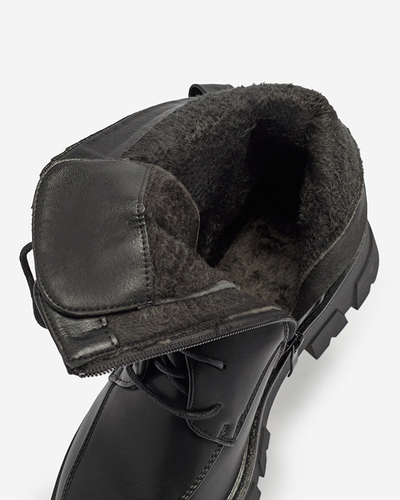 OUTLET Утеплені чорні жіночі черевики-баггі Effpi- Footwear