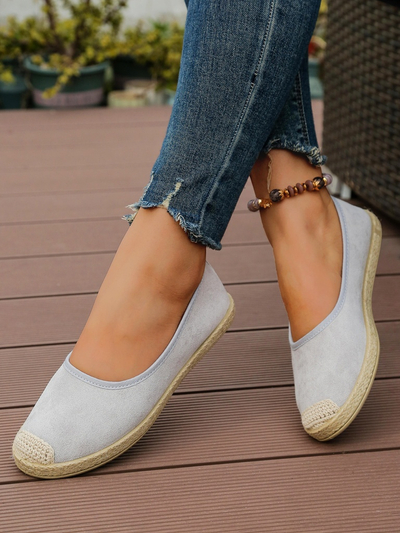 Royalfashion Dámské ekologické semišové espadrilky Aroles