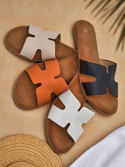 Royalfashion Жіночі капці на плоскій підошві Повсякденний стиль