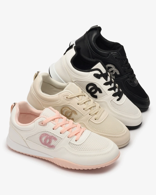 OUTLET Royalfashion Біло-чорні жіночі спортивні кросівки Bofiale