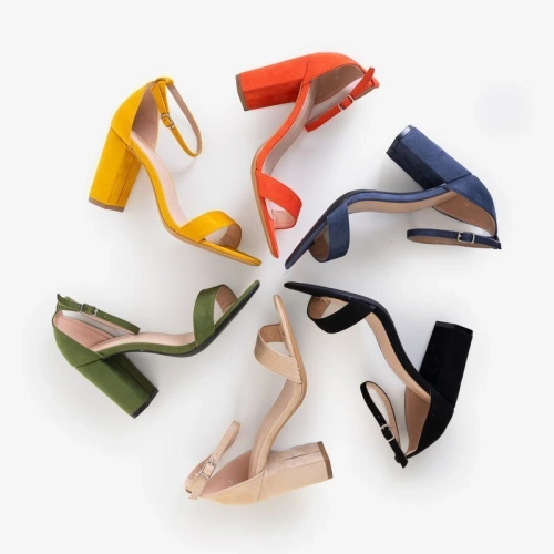 OUTLET Помаранчеві жіночі босоніжки на пості Anniet - Взуття