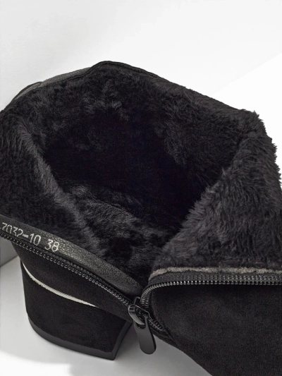 Dámské kotníkové boty eko semišové na sloupku Arshinea