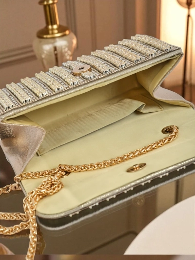 Royalfashion Dámská psaníčko kabelka se zirkony Elira Dusk