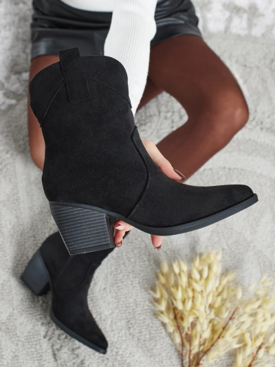 Dámské kovbojské boty z eko semiše Armelle