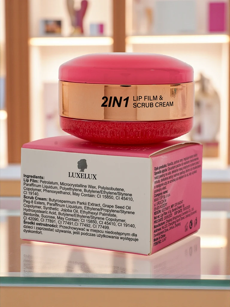 Luxelux Balzám na rty a peeling 2v1