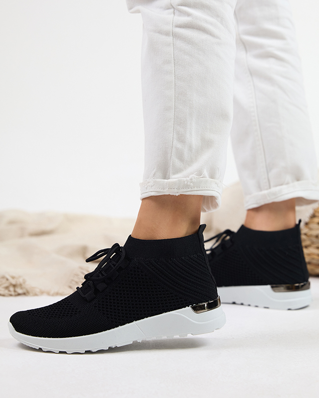 OUTLET Dámské černé látkové sportovní boty Bamggy- Footwear