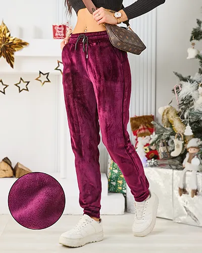 Royalfashion Dámské tepláky s fleece podšívkou