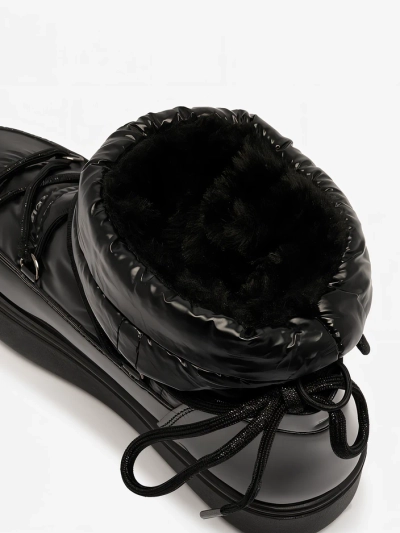 Royalfashion Dámské nazouvací boty a'la snow boots v černé barvě Vevnose