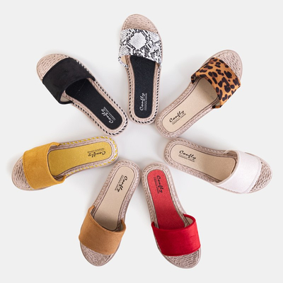 Hnědé dámské pantofle Ysia - obuv