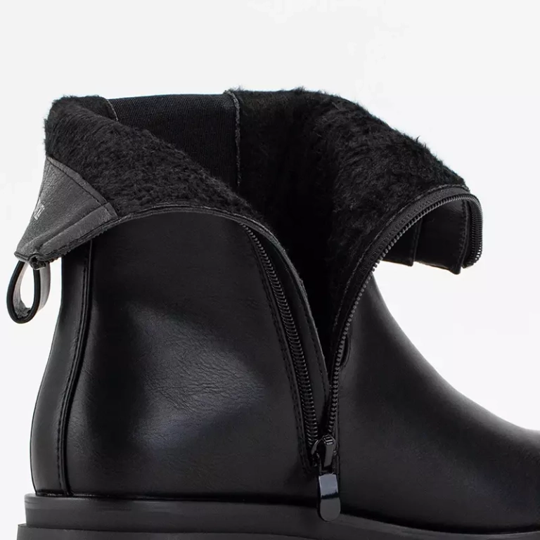 OUTLET Černé dámské vysoké kozačky značky Dolfina - Obuv