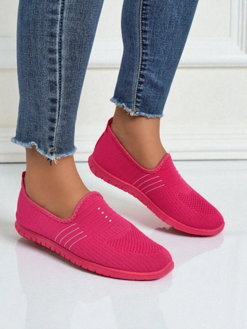 Жіночі мокасини Perseida комфортна тканина помаранчева на весну та літо