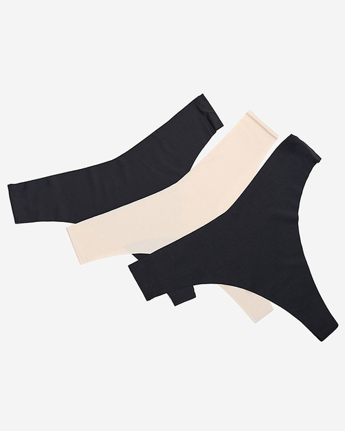 Однотонні безшовні трусики 3 шт./уп.