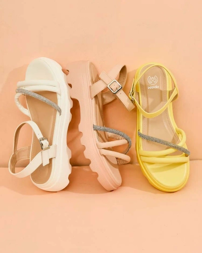 Royalfashion Жіночі босоніжки з цирконію Ofavle