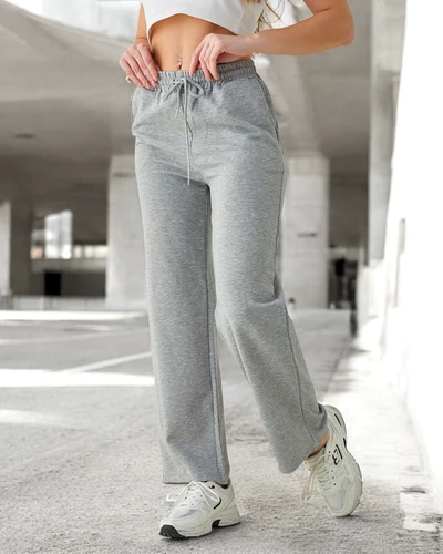 Royalfashion Dámské kalhoty s širokými nohavicemi