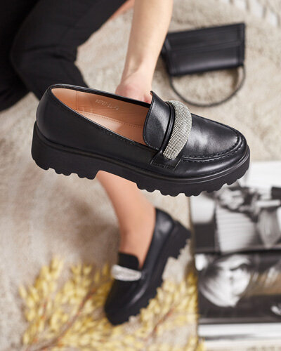 Royalfashion Dámské mokasíny se zirkony Emerne