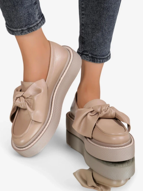 Royalfashion Елегантні мокасини для жінок з бантом Ortto