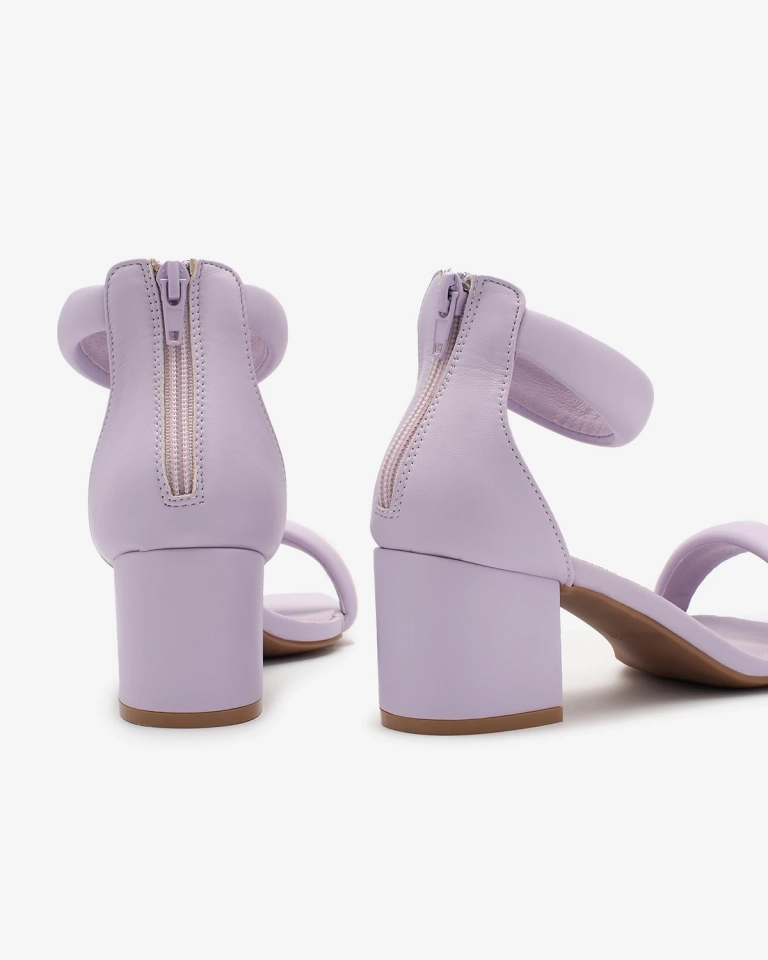 Royalfashion Dámské nízké sandály na jehlovém podpatku ve fialové barvě Lerhem