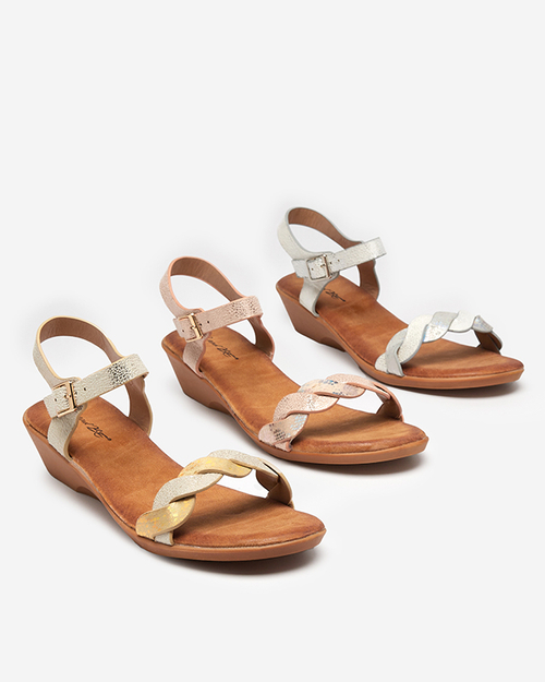 Срібні жіночі босоніжки Neluna