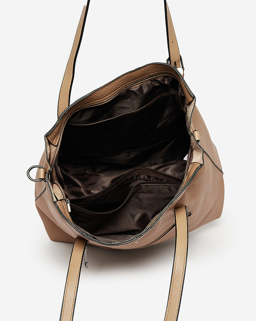 Royalfashion Світло-коричнева жіноча сумка-шоппер