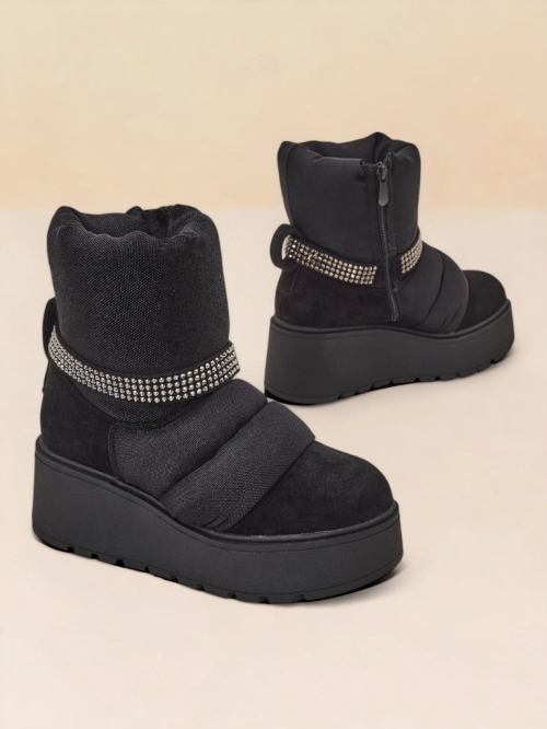 Royalfashion Жіночі снігові чоботи на танкетці Renosi