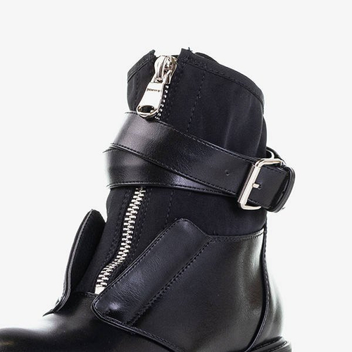 Чорні жіночі черевики з пражкою Future - Взуття