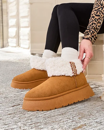 Dámské sněhule Royalfashion s kožešinou Rovvoy